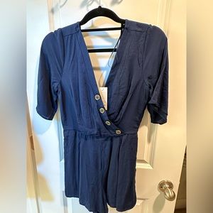 Medium navy blue romper
